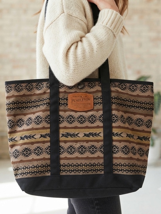 Pendleton Handbags - Pendleton Woolen Mills Southwestern Pattern Tote Bag USA Made